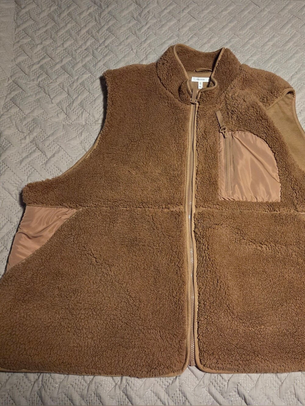 Maurices Women's Plus Size Brown Teddy Vest 4X EUC